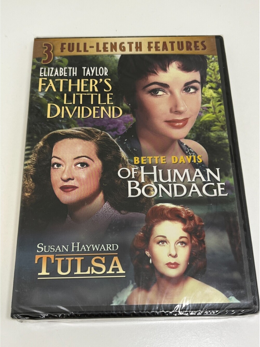 Father's Little Dividend / Of Human Bondage / Tulsa DVD - Brand New Sealed
